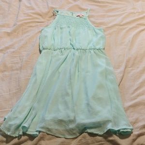 Mint green dress